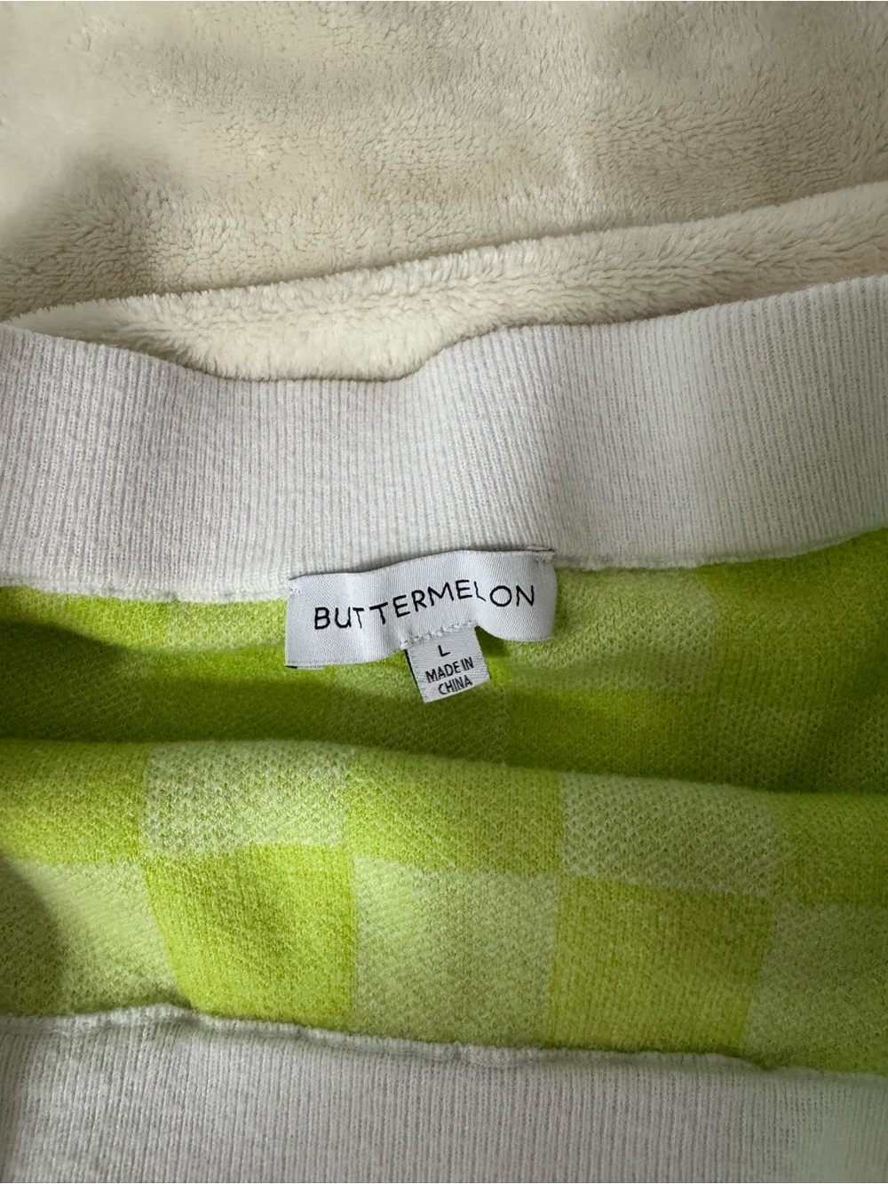 2 piece green & white checker print set - Picture 8 of 11